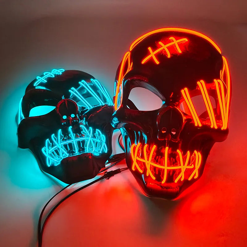 Mascara de calavera para halloween