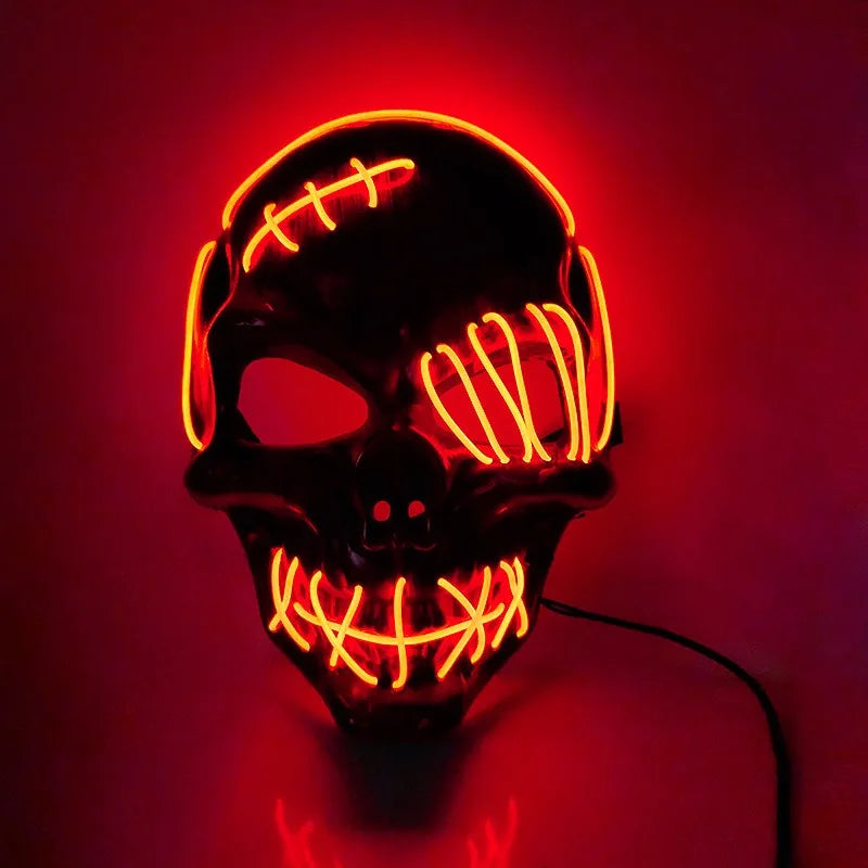 Mascara de calavera para halloween