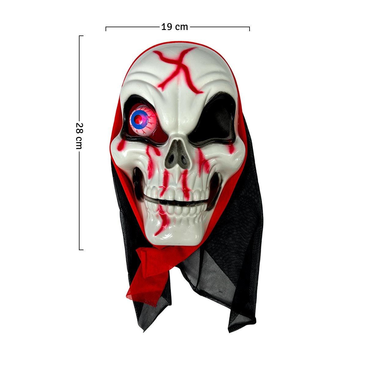 Máscara La Muerte Ojo LED Halloween