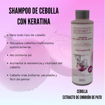 Shampoo de Cebolla para Cabello Fuerte y Saludable